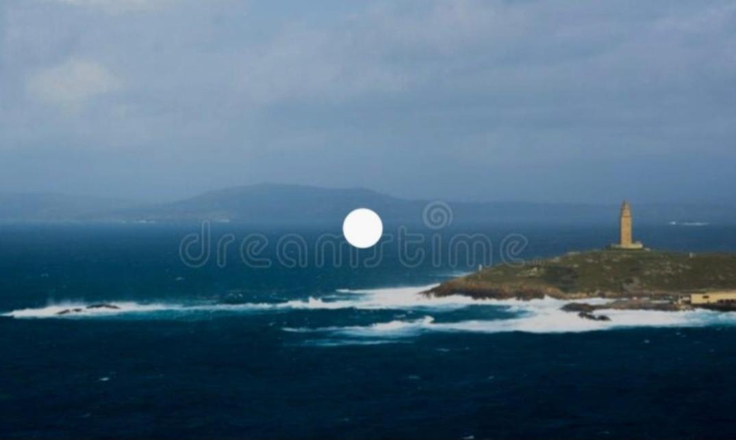 Encantador Y Con Vistas Al Mar A Coruña Buitenkant foto