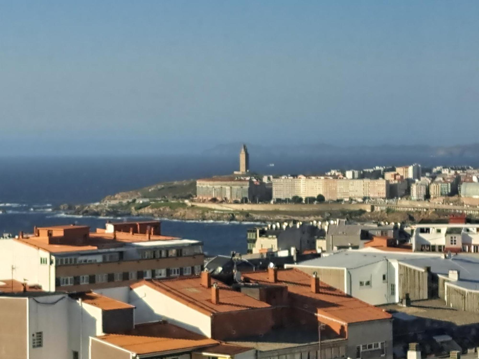 Encantador Y Con Vistas Al Mar A Coruña Buitenkant foto